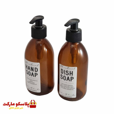جا مایع دستشویی مدل لیبل‌ دار مجموعه دو عددی کد 1545