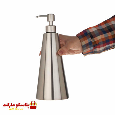 جا مایع دستشویی مدل استیل رومیزی Large کد 1542