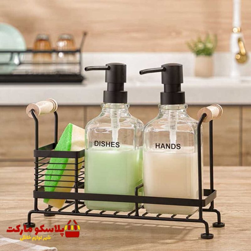 جا مایع ظرفشویی لیمون مدل دوقلو کد 1575