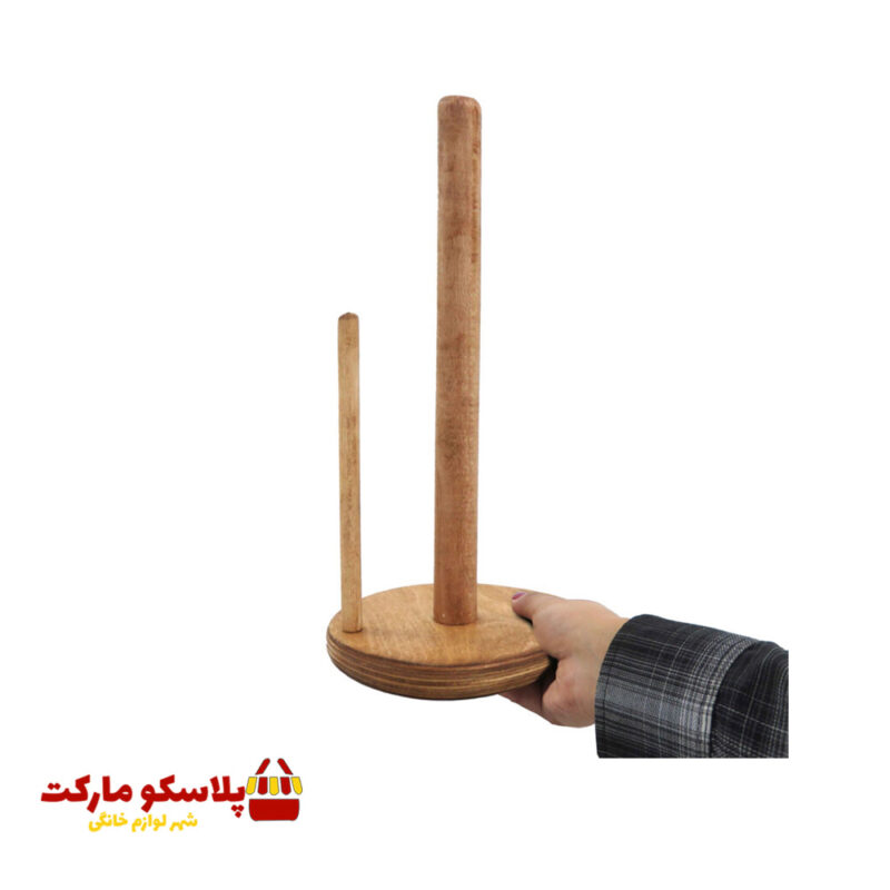 جا دستمال گردو مدل چوبی کد 533