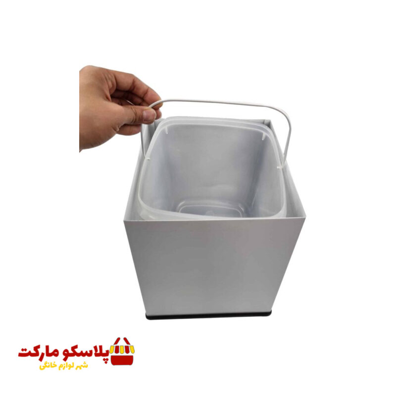 ست سرویس بهداشتی 4 پارچه مدل مربع دور کروم کد 1003