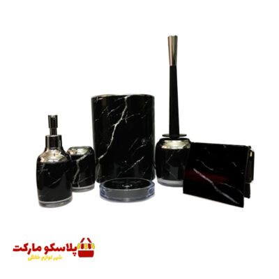 ست سرویس بهداشتی 6 تکه لیمون مدل رمانتیک کد 1037
