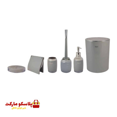 ست سرویس بهداشتی 6 پارچه لیمون مدل رمانتیک کد 1020