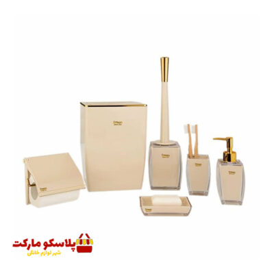 ست سرویس بهداشتی 6 پارچه لیمون مدل کلاسیک کد 1023