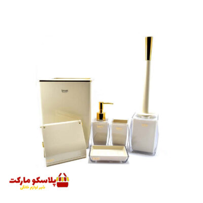 ست سرویس بهداشتی 6 پارچه لیمون کد 1014