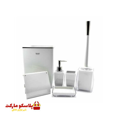 ست سرویس بهداشتی 6 پارچه لیمون کد 1015