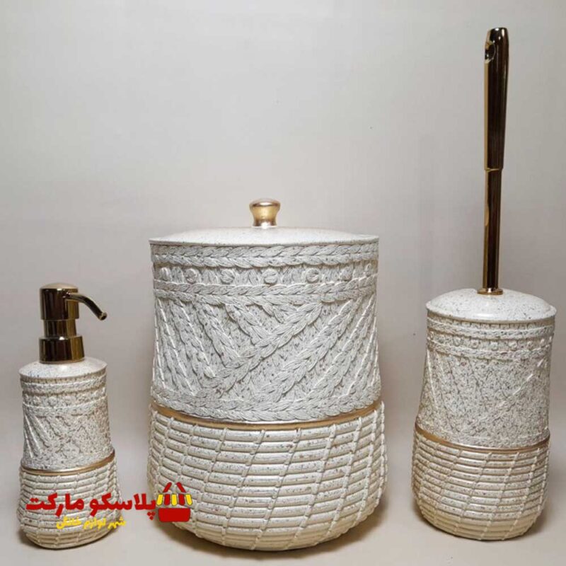 ست سرویس بهداشتی 6 پارچه مدل کنفی کد 1027