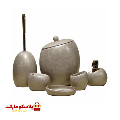 ست سرویس بهداشتی 6 پارچه مدل مدرن کد 1028