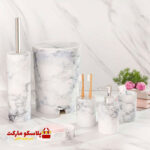 ست سرویس بهداشتی دوجداره لیمون مدل ماربل کد 1046