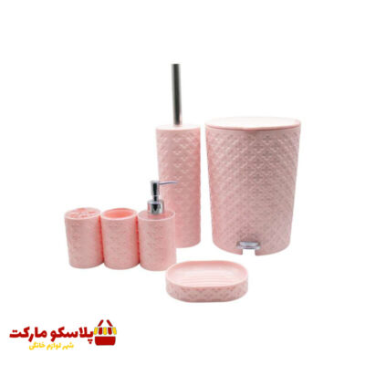 ست سرویس بهداشتی لیمون طرح گل کد 1051