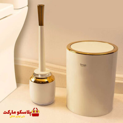 ست سطل و فرچه دو جداره لیمون طرح رومانتیک کد 1068