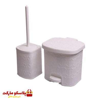 ست سطل و فرچه چهارگوش لیمون طرح بامبو کد 1067
