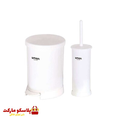 ست سطل و فرچه گرد لیمون طرح درب رنگی کد 1070