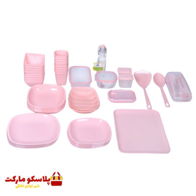 سرویس مسافرتی 85 پارچه لیمون مدل لبخند کد 2509